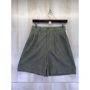 M Sportfolio Vintage Deadstock Microsuede Womens Pleated Shorts Size 8 NWT-9244